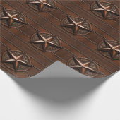 ラスティック ファームハウス カウボーイ ウエスタン カントリー テキサス スター ラッピングペーパー (角)