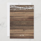 ラスティック ファームハウス ベイビーズ ブレス ジャー ウェディング 招待状 (裏面)