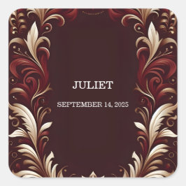 ラスティック フィエスタ ラスティック ボールド スペイン ブライズ シャワー スクエアシール