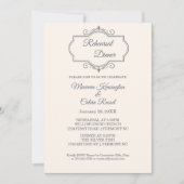 ラスティック フィリグリー, リハーサル ディナー 招待状 (正面)