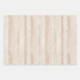 ラスティック フェイク クリーム ホワイト ウッド ウェディング ラッピングペーパーシート