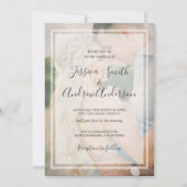 ラスティック フォト ウェディング 招待状 ヴィンテージ オーバーレイ (正面)