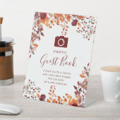 ラスティック フォール オータム フォト ゲストブック ウェディング 台座サイン (インサイチュ)