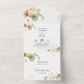 ラスティック フォール オールインワン ウェディング オールインワン招待状 (内側)