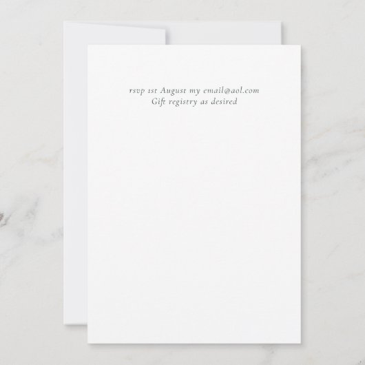 ラスティック フォール カラーズ ウェディングコレクション - 予算 (裏面)