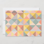 ラスティック フォール ニュートラル おしゃれな カスタム ブライダル シャワー サンキューカード (裏面)