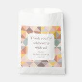 ラスティック フォール ニュートラル カスタム ブライダル シャワー サンクス フェイバーバッグ (正面)