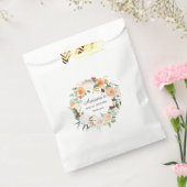 ラスティック フォール フローラル ブライダル シャワー サンクス フェイバーバッグ (封をした状態)