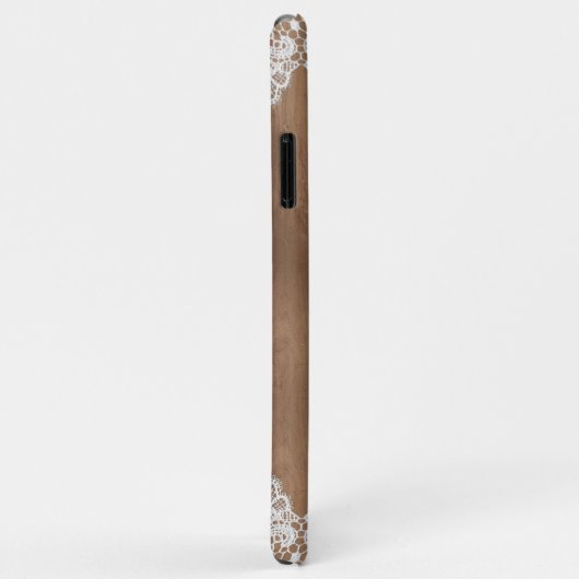 ラスティック フューチャー ミセス エンゲージメント バーンワッドとレース Case-Mate iPhoneケース (裏面/右)