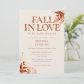 ラスティック フラワーレター ベイビーシャワー 招待状 (スタンド正面)