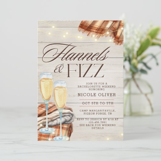 ラスティック フランネル & フィズ 秋のバチェロレッテウィークエンド 招待状 (スタンド正面)