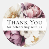 ラスティック フローラル アバンダンス サンクス ラウンドシール (正面)