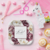 ラスティック フローラル アバンダンス ブライダル シャワー ペーパープレート (パーティー)