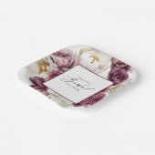 ラスティック フローラル アバンダンス ブライダル シャワー ペーパープレート (傾斜あり)