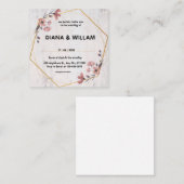 ラスティック フローラル ウェディング インビテーション カード (正面/裏面)