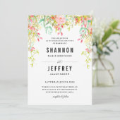 ラスティック フローラル ウェディング ウェディング 招待状 (スタンド正面)