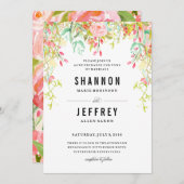 ラスティック フローラル ウェディング ウェディング 招待状 (正面/裏面)