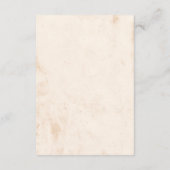 ラスティック フローラル ウェディング 詳細 QR コード エンクロージャーカード (裏面)