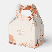 ラスティック フローラル オータム ベイビー シャワー フェイバーボックス (裏面サイド)