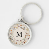 ラスティック フローラル キーチェーン (正面)