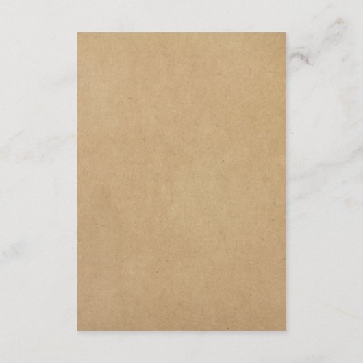 ラスティック フローラル クラフト 結婚式 願い事の井戸 エンクロージャーカード (裏面)