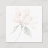 ラスティック フローラル ニュートラル エレガント レセプション エンクロージャーカード (裏面)