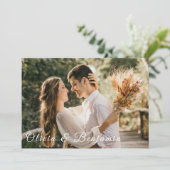 ラスティック フローラル フォト バーン オレンジ ウェディング 招待状 (スタンド正面)