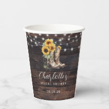 ラスティック フローラル ブライダル シャワー