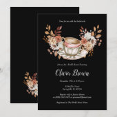 ラスティック フローラル ブライダル ティー 招待状 (正面/裏面)