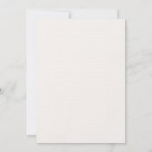 ラスティック フローラル ブーケ 招待状 (裏面)