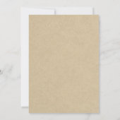 ラスティック フローラル ボヘミア ウェディング 招待状 (裏面)