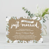 ラスティック フローラル 10周年 結婚記念日 招待状 (スタンド正面)