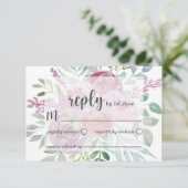 ラスティック フローラ ピンク & バーガンディー RSVP ウェディング (スタンド正面)