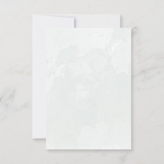 ラスティック フローラ ピンク & バーガンディー RSVP ウェディング (裏面)