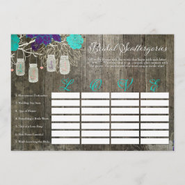 ラスティック ブライダル シャワー スキャッターゴリーズ ラブ ゲーム