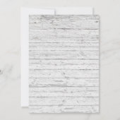 ラスティック ブライダル シャワー ヴィンテージ ホワイトレース バルーン, 招待状 (裏面)