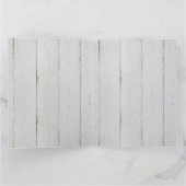 ラスティック ブラッシュ ウォーターカラー フラワー ヴィンテージ ウェディング サンキューカード (内部)