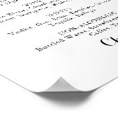 ラスティック ブラッシュ バーガンディー ウェディング ドリンク メニュー サイン (角)