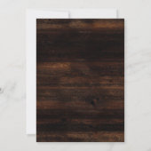 ラスティック ブラッシュ ピンク & ゴールドの宝玉 スイート シックスティーン 招待状 (裏面)