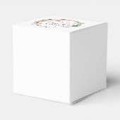 ラスティック ブラッシュ ピンク ローズ フラワーブライダルシャワー フェイバーボックス (裏面サイド)