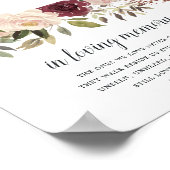 ラスティック ブルーム ウェディング メモリアル サイン (角)