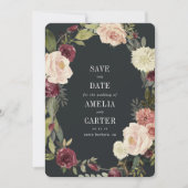 ラスティック ブルーム セーブ・ザ・デート カード (正面)