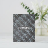 ラスティック ブルー メイソンジャー 黒板 結婚式 招待状 (スタンド正面)