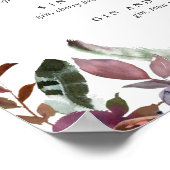 ラスティック プラム | ウェディング シグネチャー カクテル メニュー ポスター (角)