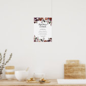 ラスティック プラム | ウェディング シグネチャー カクテル メニュー ポスター (キッチン)