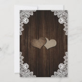 ラスティック ベイビーズ ブレス ウッド メイソンジャー ウェディング 招待状 (裏面)