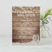 ラスティック ベイビーズ ブレス スターフィッシュ ジャー ブライダル シャワー 招待状 (スタンド正面)