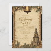 ラスティック ホリデー ベル クリスマス 招待状 (正面)