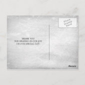 ラスティック ホワイト ランタン カントリー ウェディング サンクス ポストカード (裏面)