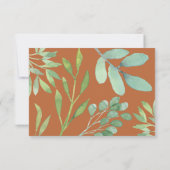 ラスティック・ボタニカル・ウェディング 出欠カード (裏面)